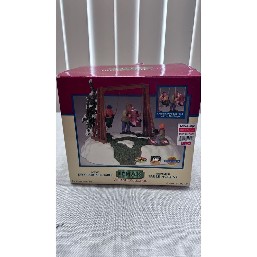 Lemax 2004 Village Collection Swing Time Carole Towne Motion Christmas Village